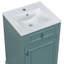 Meuble-lavabo de 20 po avec lavabo en céramique, porte à fermeture en douceur, tablette réglable, support de rangement fixé à la porte-745459552
