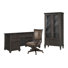 Credenza With Chair And Door Bookcase