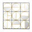 Miroir mural moderne moderne en métal noir perlé de 35,6 po, créant un miroir de chambre à coucher, de salon et de vestibule élégant et confortable pour l'intérieur