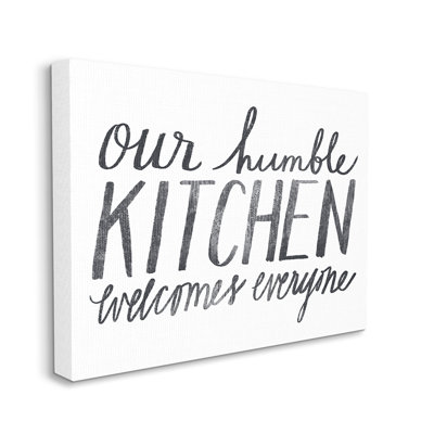 «Minimal Our Humble Kitchen Expression Text» par Katie Doucette - impression d'art graphique