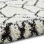 Quon area rug Machine Woven Rectangle White/Black-70523198