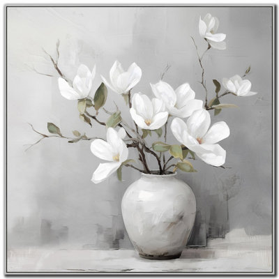 «Silent Magnolias II», art mural sur toile