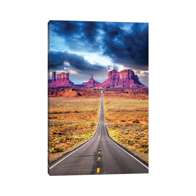 Road Trip II, Road to Monument Valley Arizona - impression sur toile tendue