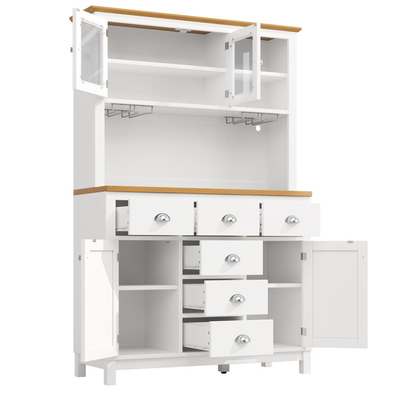 180cm Kitchen Pantry, White