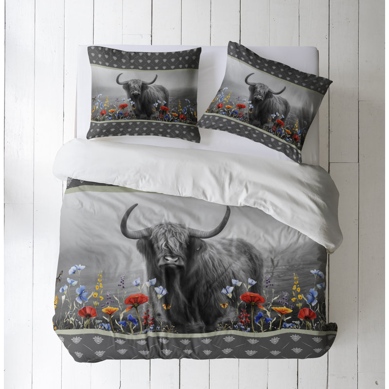 Modern & Contemporary Polyester Duvet Cover, Twin Duvet Cover + 1 Queen Sham