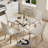Keyari 4 - Person Pedestal Dining Set-1218834174-1221459775-1221459746