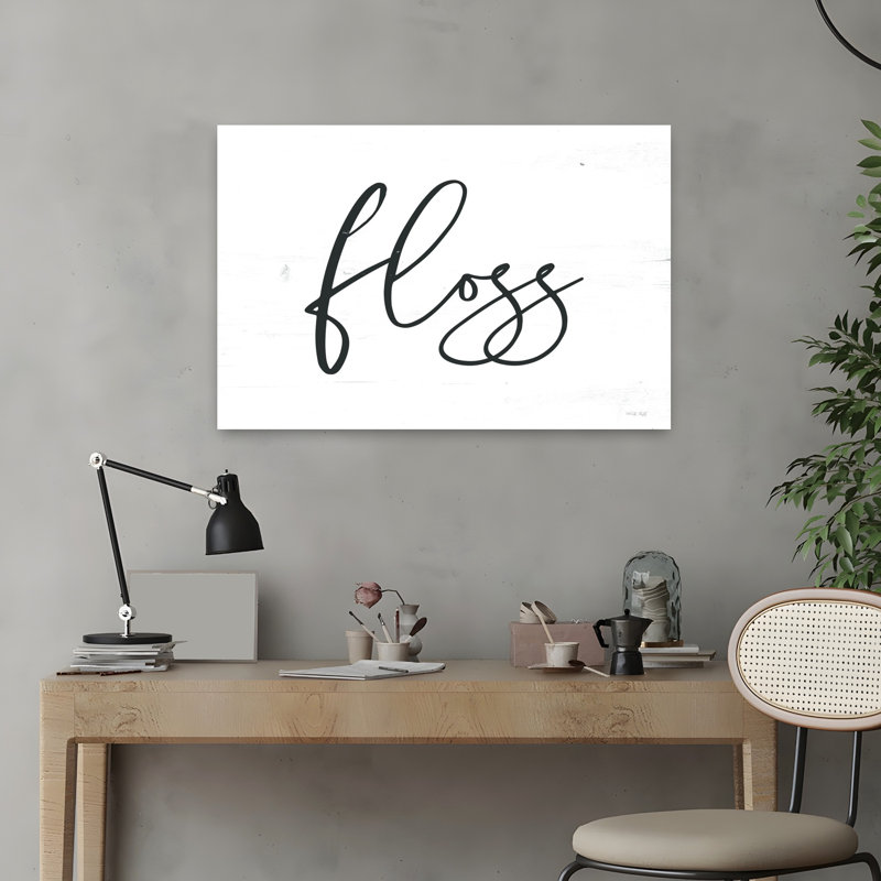 Floss Abstract Contemporary Wall Art Print, 40.64cm H x 60.96cm W