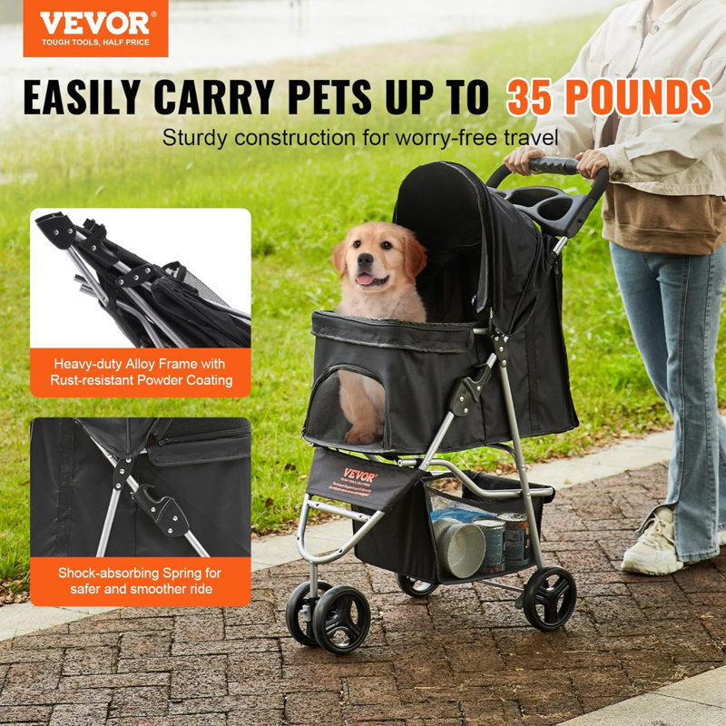 Foldable Pet Jogger Stroller