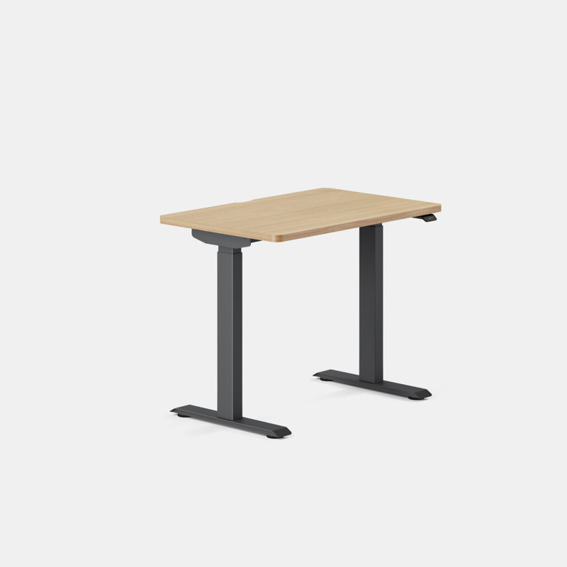 Duo Standing Desk, 47.3" H x 36" W x 24" D, Charcoal, Woodgrain
