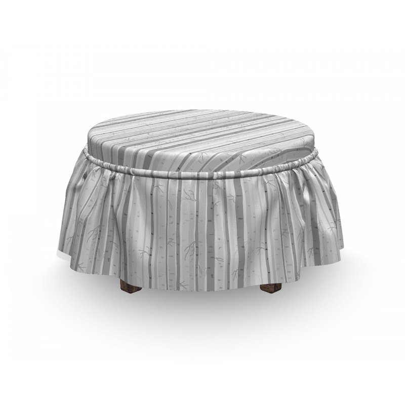 Housse pour repose-pieds en bois bouleau tree