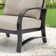 Chamber 3 Pieces Outdoor/Indoor Aluminum Patio Conversation Seating Group With Sunbrella® Cushions And Side Table