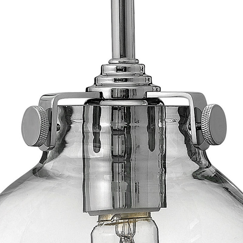 Congress 1 - Light Single Globe Pendant, Chrome
