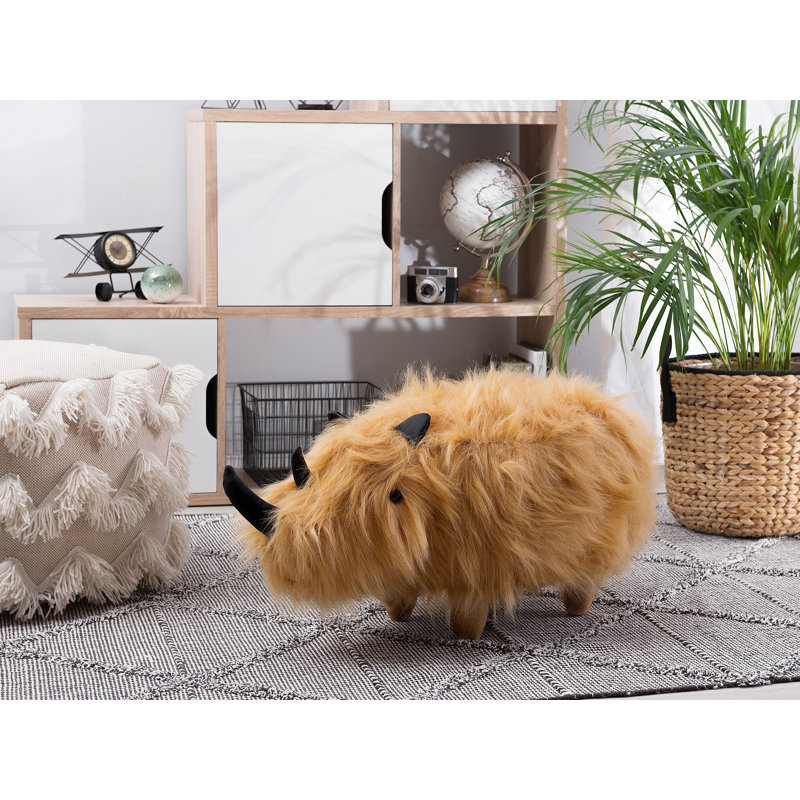 Shelva Solid Wood Accent Stool