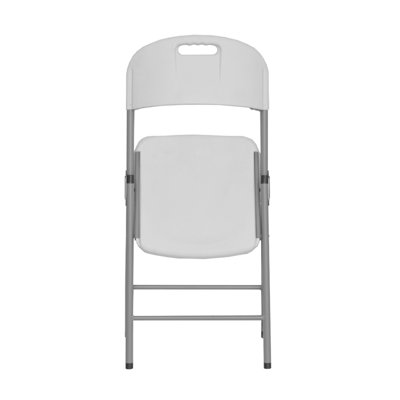 Granite White Folding Chairs - Set of 4