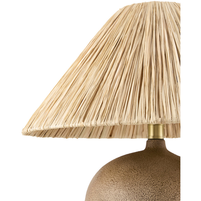 Lampe de table Danica, Brun délavé, Seagrass Empire