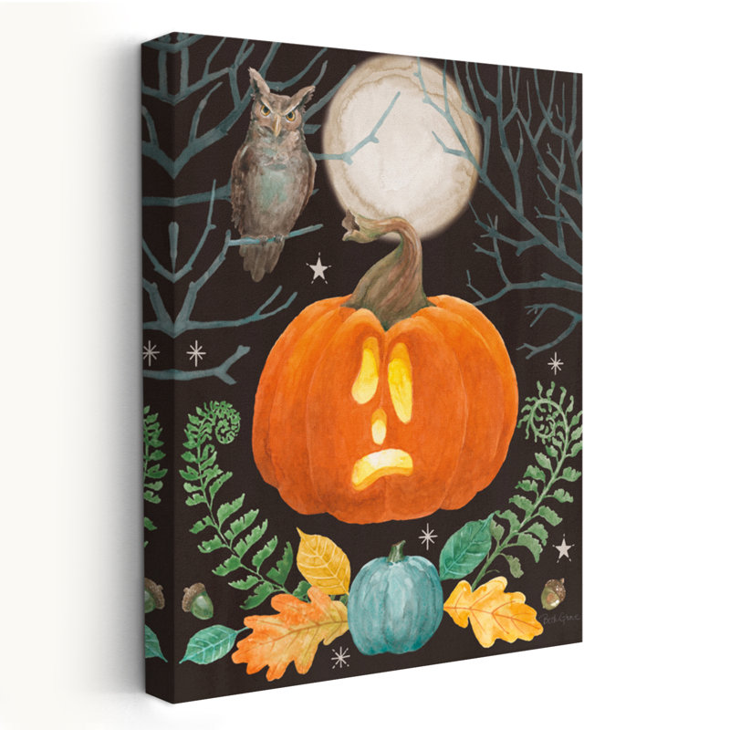 Halloween classique V - glands animaux noir et bleu, H 36 po x l 24 po