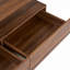 Table basse moderne moderne en noyer avec 2 tiroirs à DEL 47,2 po-394035750