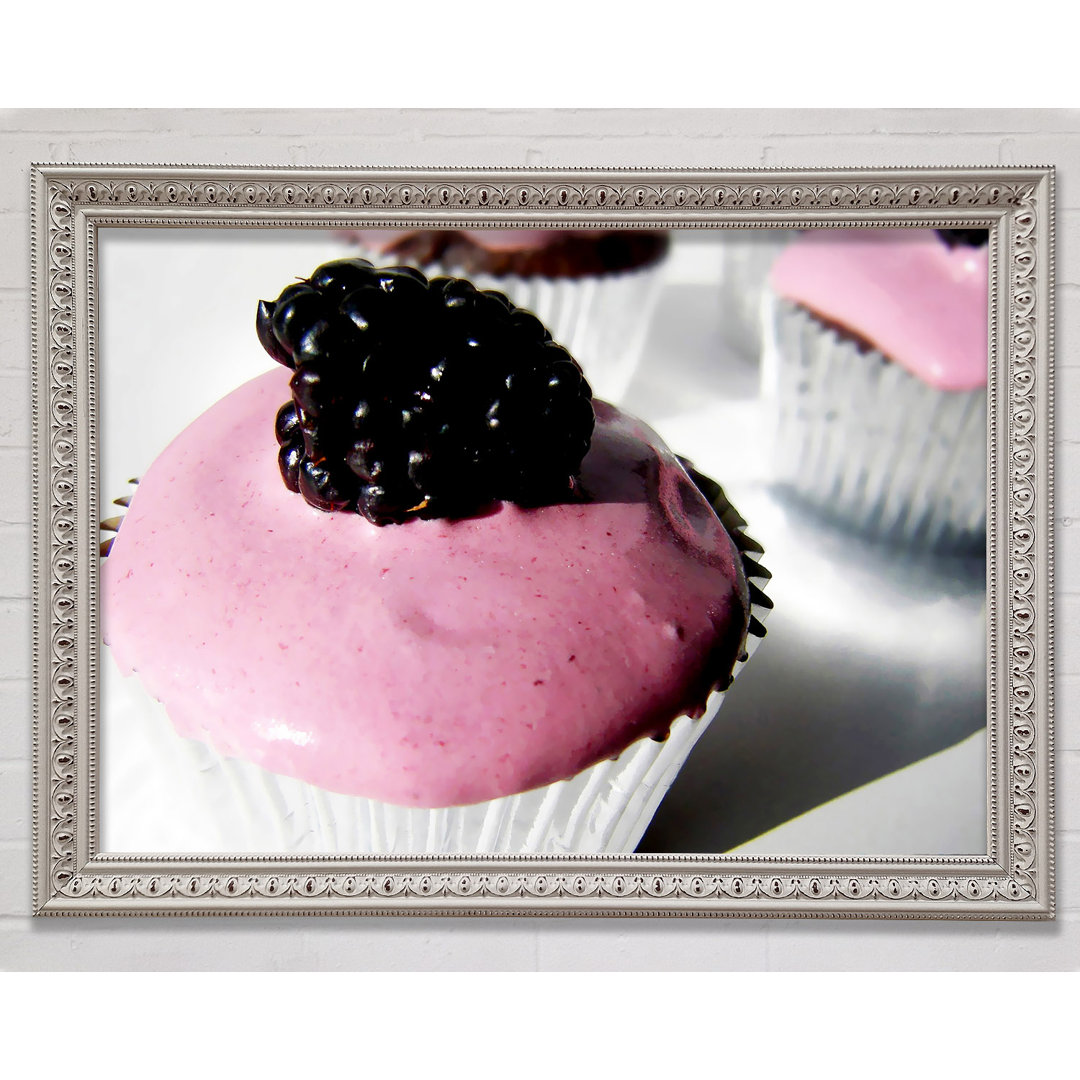 Whiteberry Cupcake - Einzelner Bilderrahmen Kunstdrucke