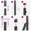 Vidaxl Fence With Posts PVC-Coated Steel-116798004-116798010