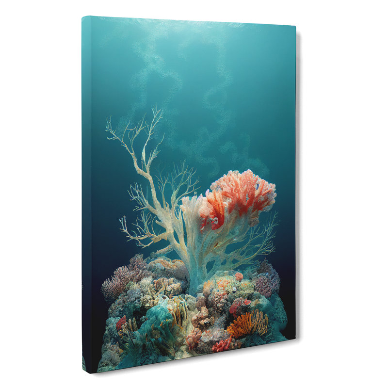 XC1022-850X Astonishing Coral Reef - Wrapped Canvas Print, 76cm H x 50cm W x 3cm D