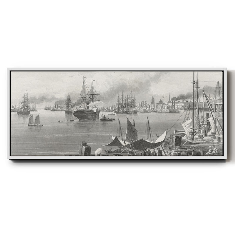 Nouvelle-Orléans - toile encadrée, H 12 po x l 30 po x P 1,5 po, Blanc