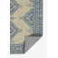 Tapis oriental bleu / ivoire en nylon tissé à la machine Aldona-490324735