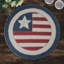 Ensemble de 2 napperons perlés patriotiques drapeau des États-Unis