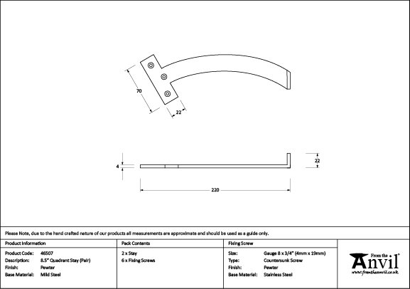 Product Dimensions