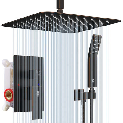 Système de douche complet avec valve brute