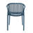 Modern Stackable Outdoor & Indoor Plastic Dining Chairs Set, Armchairs Set, Weather-Resistant, Ideal for Patios, Cafes, and Home Use, Set of 4, Grey-2037582124