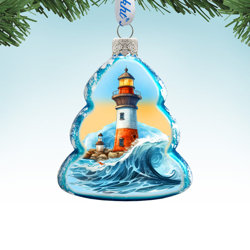 4'' Glass Hanging Figurine Ornament