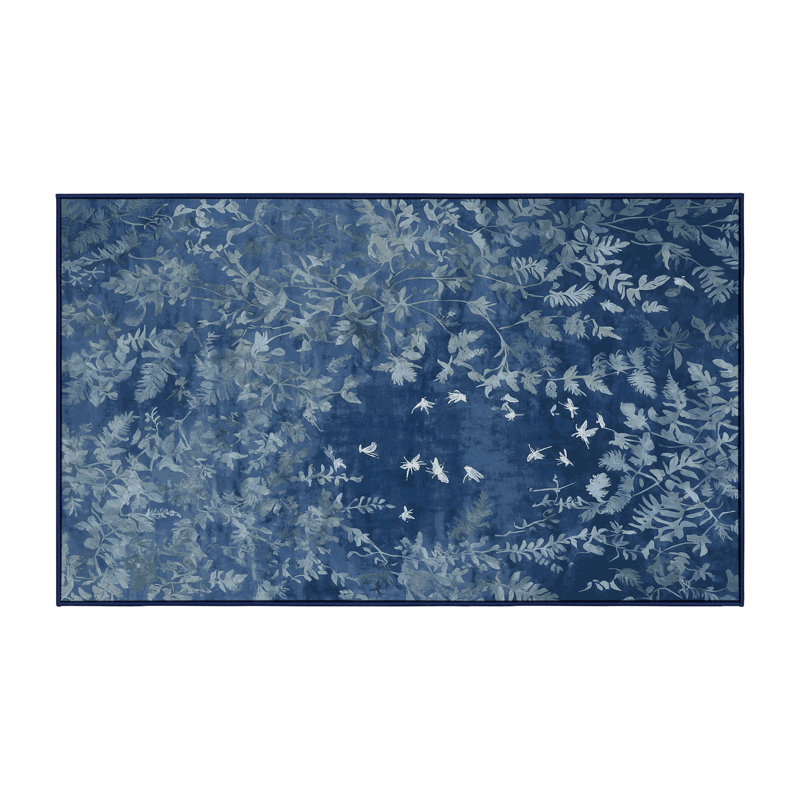Machine Washable Gray Area Rug, Rectangle 5' x 7'