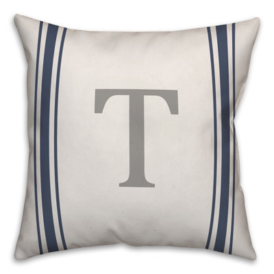 Housse et insert de coussin carré Monogram