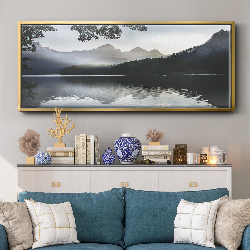 Day's End- Framed Canvas, 24" H x 60" W