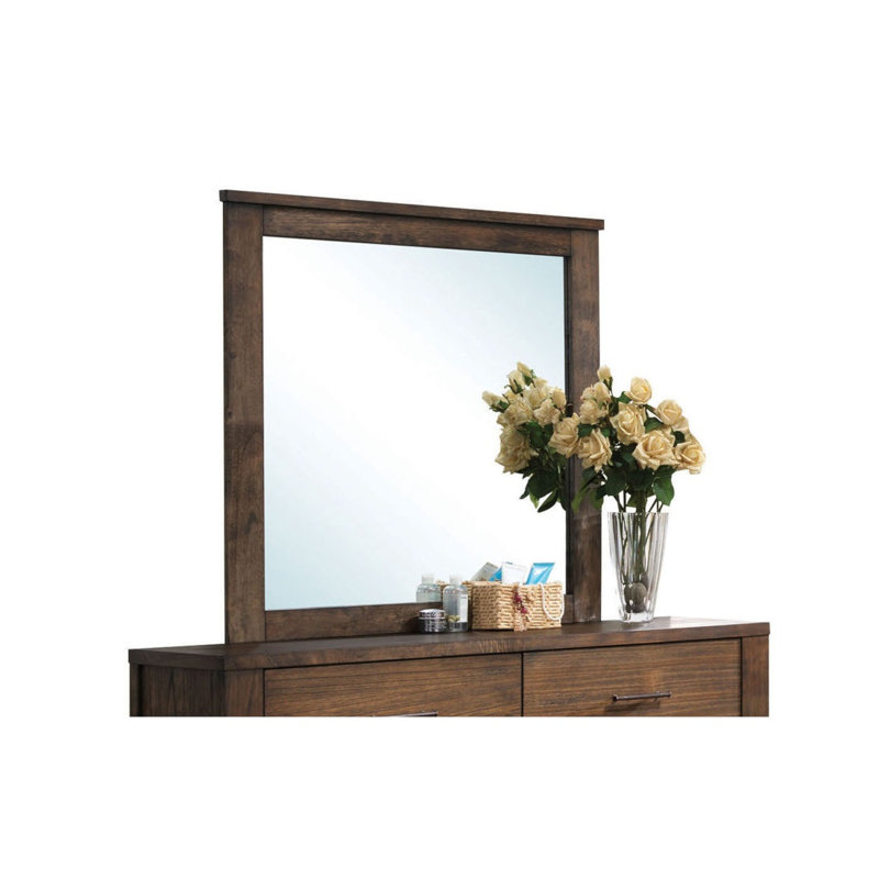 Miroir de meuble-lavabo avec finition en chêne Merrilee