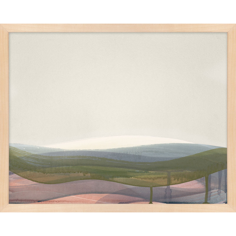 Preliminary I Print by Beth James, 38" W x 30" H, Maple Framed