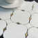 Natural Dorato White And Gold 9.57 In. X 9.57 In. Geometric Polished Marble Mosaic Tile