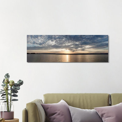 L'Anse Bay PanoramaBaraga, MI '11 1 Piece Wrapped Canvas Panoramic Wall Art