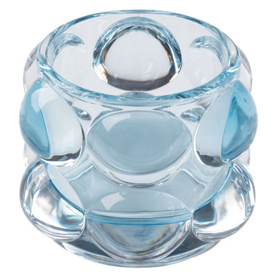 LUCIA TEALIGHT VOTIVE SHORT  BLUE