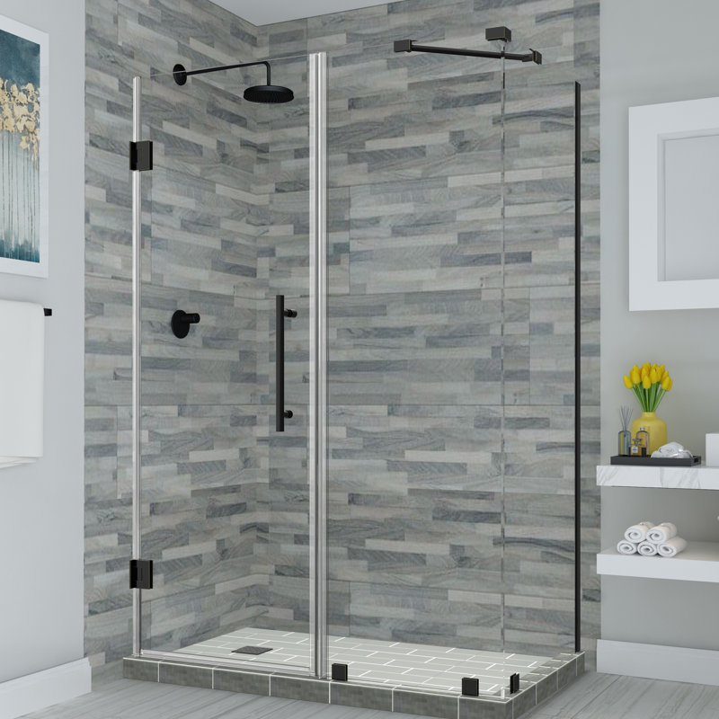 Bromley 34" x 72" Rectangle Hinged Shower Enclosure