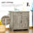 Farmhouse Sideboard Buffet Cabinet, Barn Door Style Kitchen Cabinet, 32" Accent Cabinet-430892745