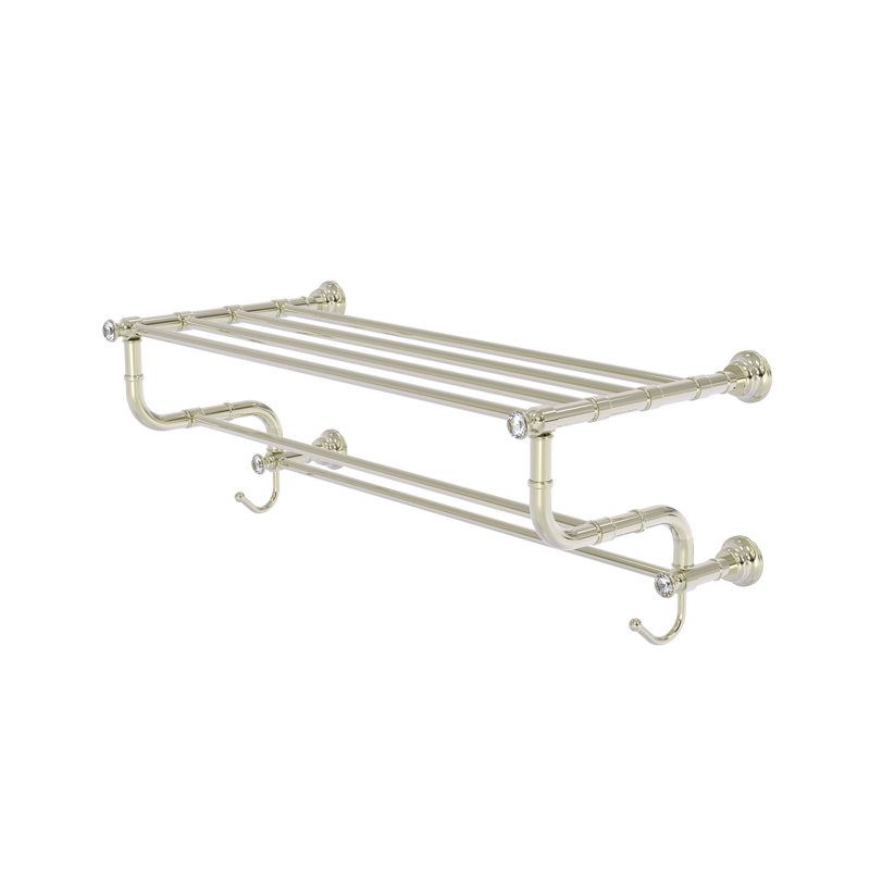 Porte-serviettes mural Freyja, Nickel poli, H 10,6 po x l 26 po x P 12,5 po