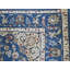 Tapis oriental bleu en soie noué à la main 4 pi 1 po x 6 pi 2 po 50C79A0FB27C46C2A46B07F2ECB459ED