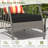 3 Pcs Patio Pe Wicker Furniture Set With 5-level Adjustable Backrest Bistro Set