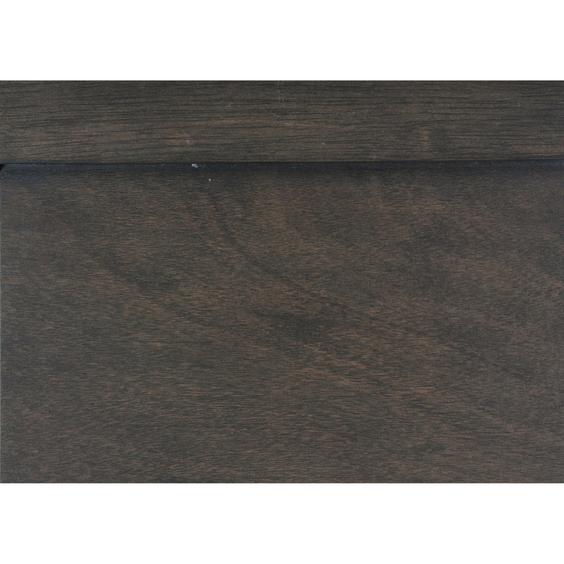 Table de chevet traditionnelle à 2 tiroirs, teinte grise, tiroirs de style classique