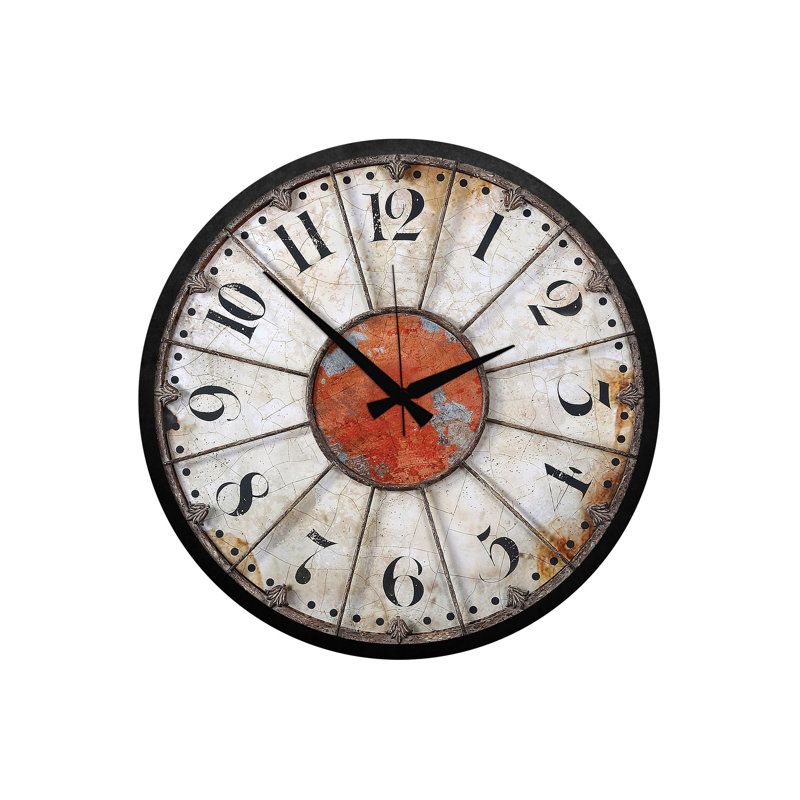 Horloge 19,7 po x 19,7 po Elegant 100% panneau de fibres à densité moyenne, épaisseur: 0,2 pouce | Parfait pour la décoration de la maison ou du bureau, le design élégant ajoute une touche moderne à n'importe quelle pièce