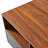 Nigelus Floor Shelf Modern Coffee Table with Storage and Faux Leather Pulls