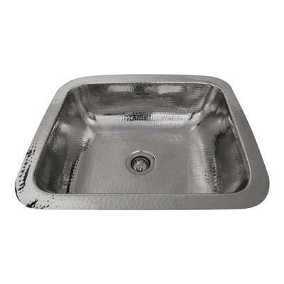 Brightwork 17.5 in. L Stainless Steel Undermount and Drop-In Single Basin Kitchen Sink