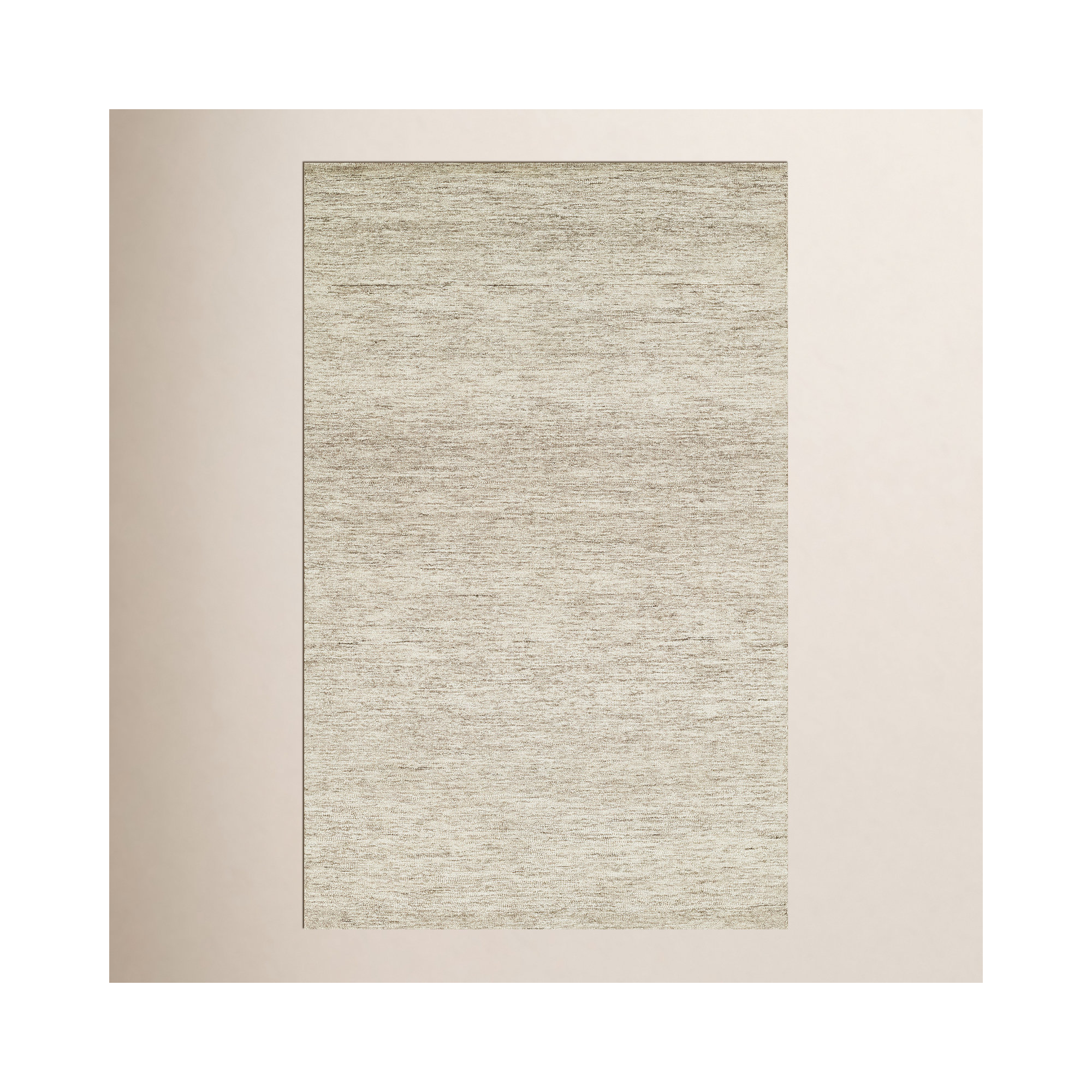 Handmade Wool Rug, Rectangle 3'6" x 5'6"