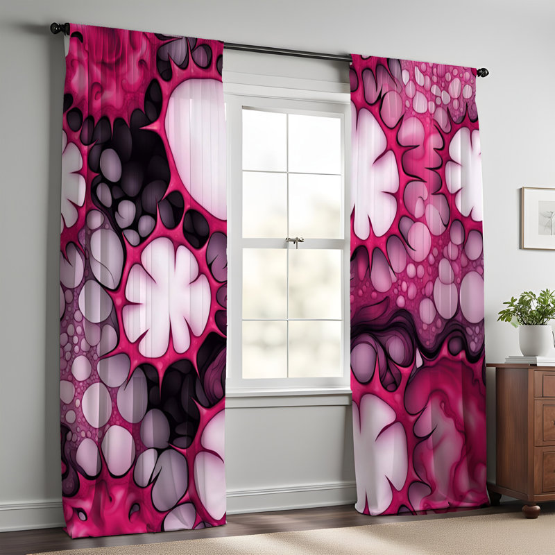 Paire de rideaux semi-transparents Durtche, L 20 po x L 52 po